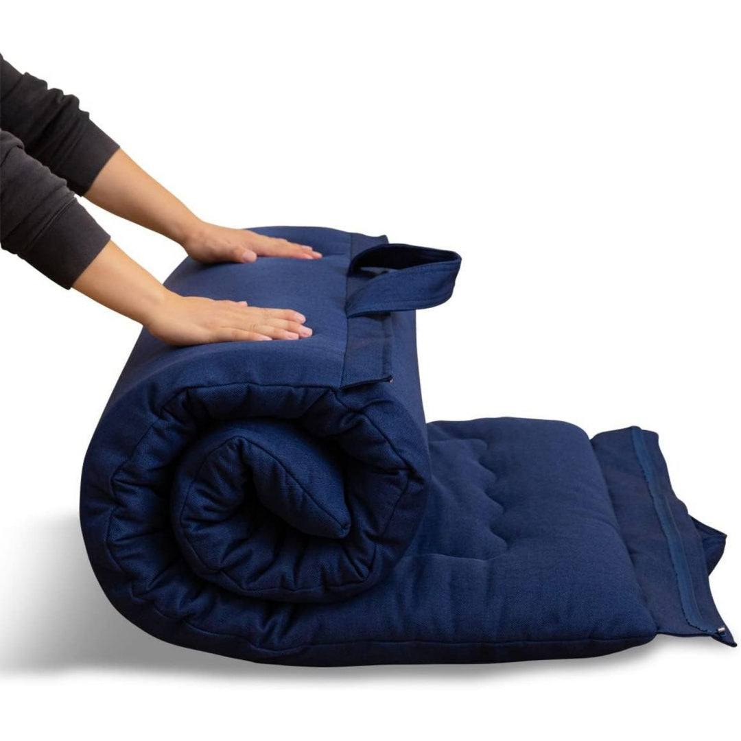 Design versatile materassi futon pieghevole blu