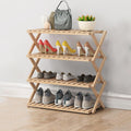 Design versatile scaffali pieghevoli per scarpe beige