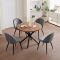 Stile raffinato set sala da pranzo grigio