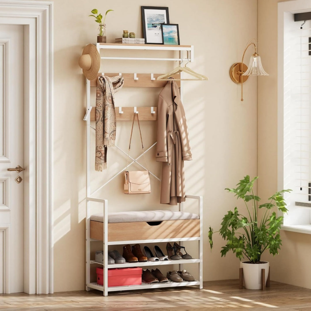 Finitura armoniosa set arredo ingresso bianco
