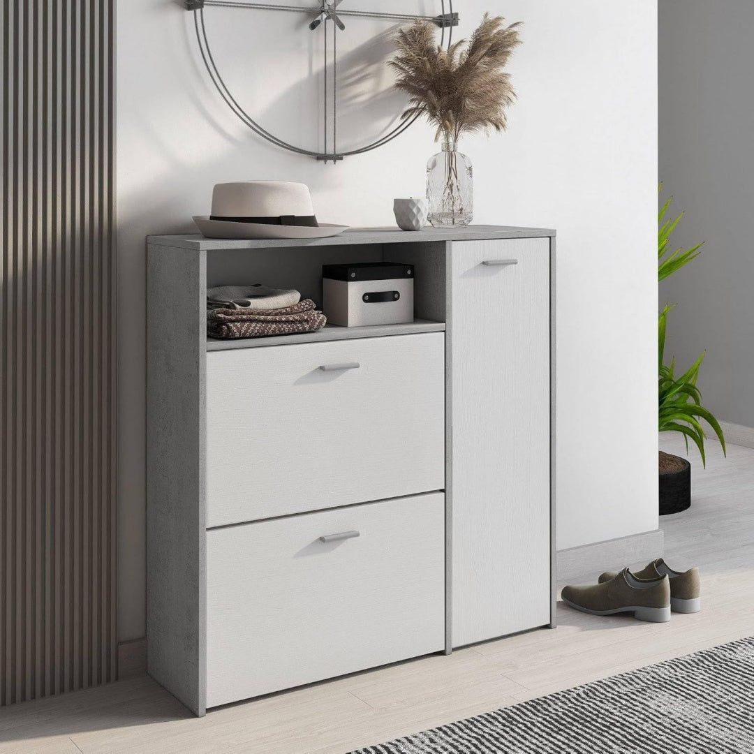 Forma equilibrata mobiletti regolabile grigio
